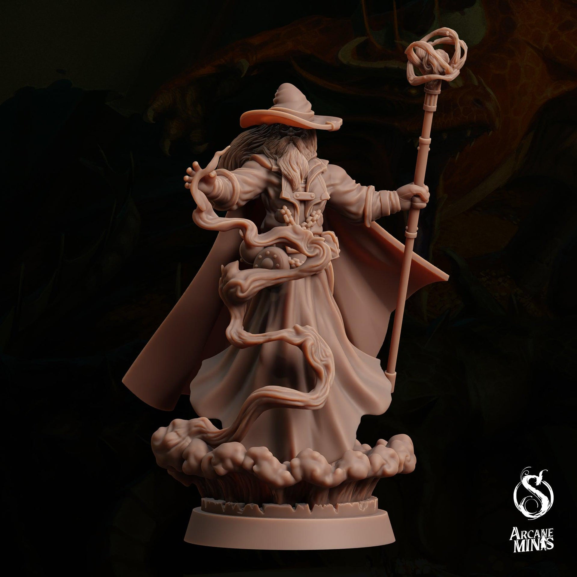 Water Elemdar Wizard - Sordane Publishing | 28mm and 32mm | Wargaming | DnD | Tabletop Roleplaying