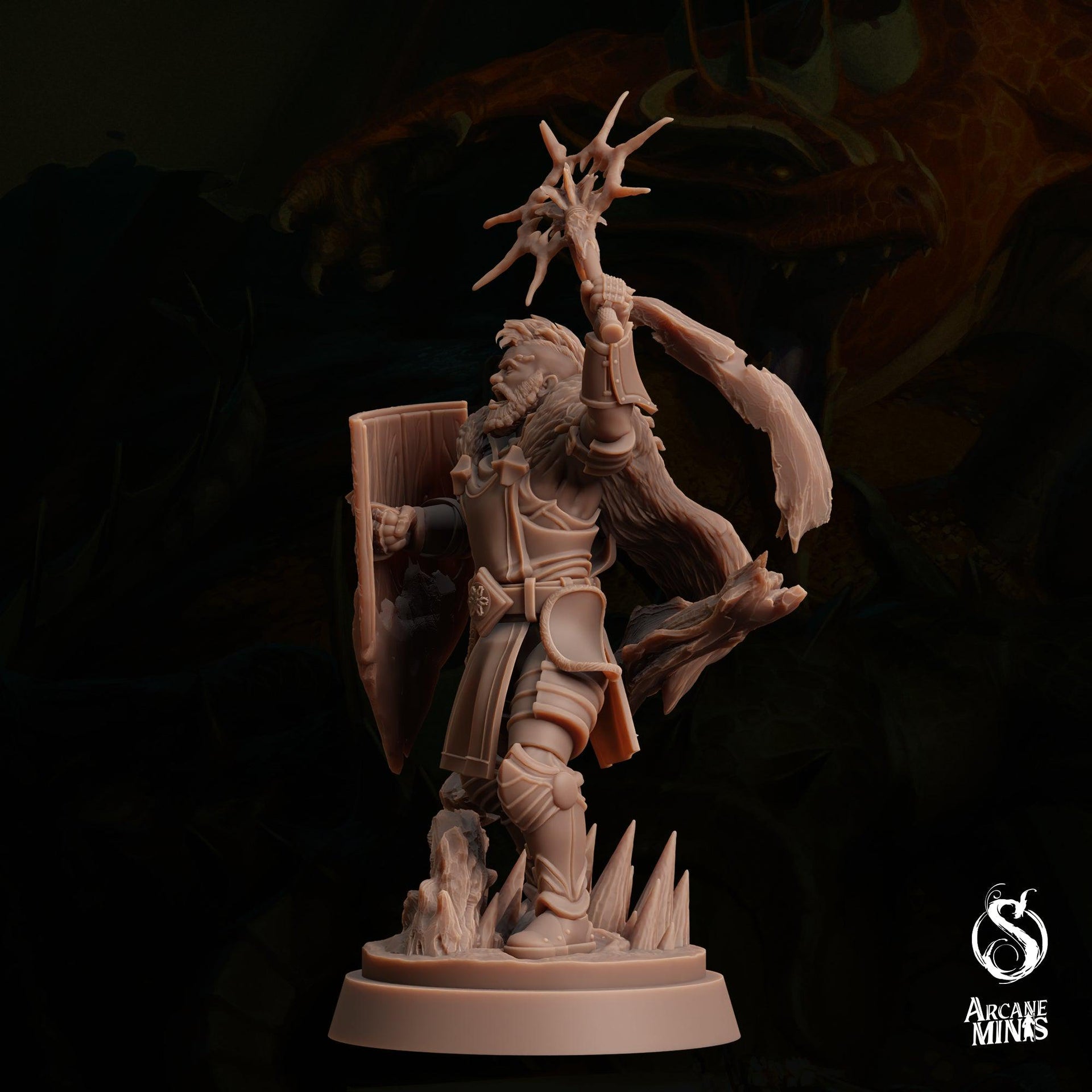 Water Elemdar Cleric - Sordane Publishing | 28mm and 32mm | Wargaming | DnD | Tabletop Roleplaying