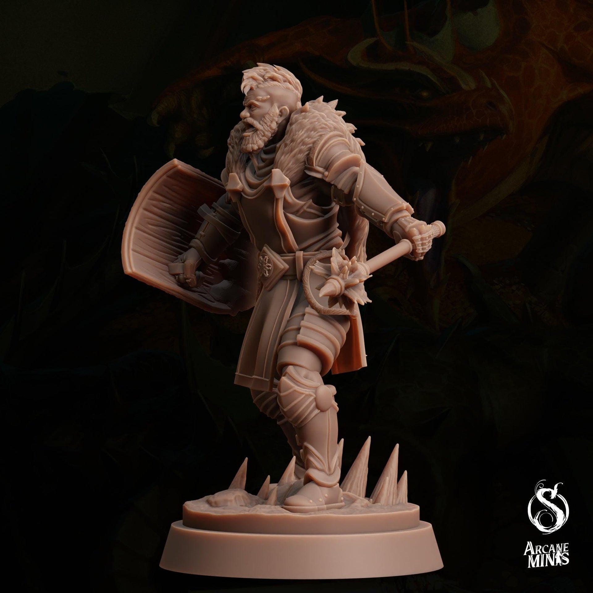 Water Elemdar Cleric - Sordane Publishing | 28mm and 32mm | Wargaming | DnD | Tabletop Roleplaying