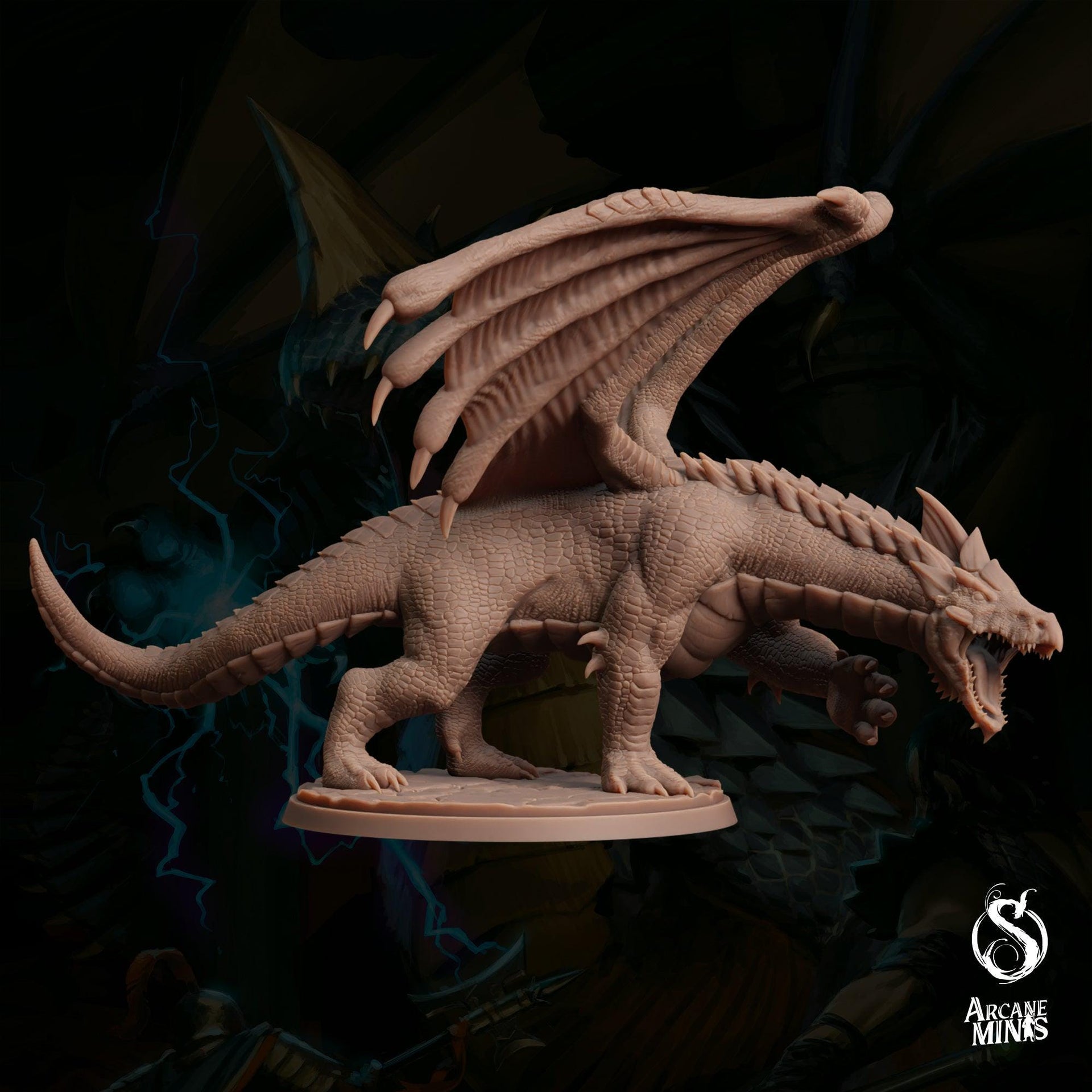 Young White Dragon - Sordane Publishing | 28mm and 32mm | Wargaming | DnD | Tabletop Roleplaying