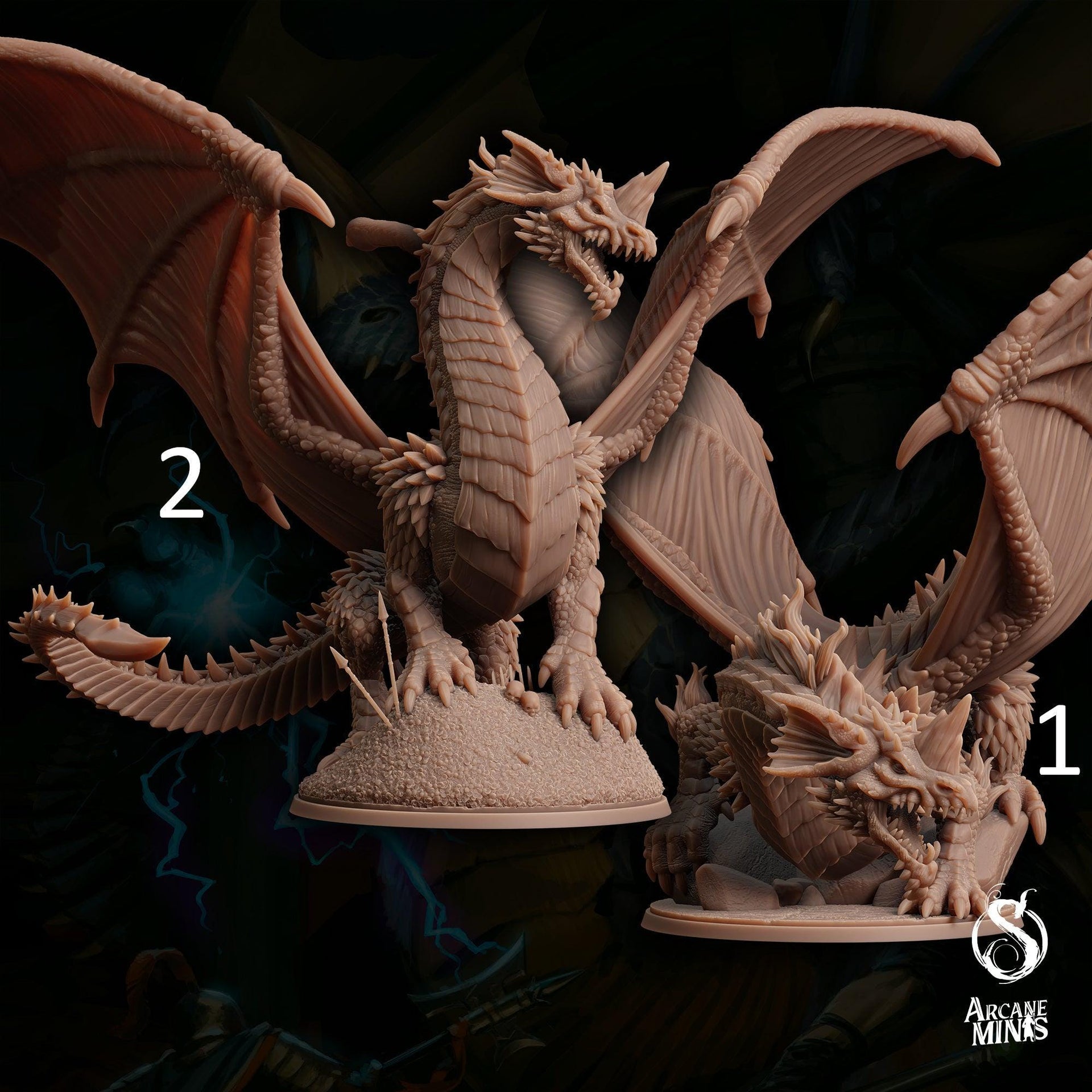 Adult Blue Dragon - Sordane Publishing | 28mm and 32mm | Wargaming | DnD | Tabletop Roleplaying