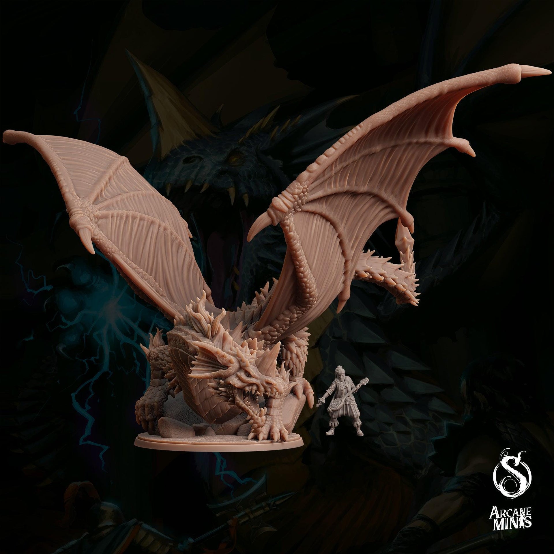 Adult Blue Dragon - Sordane Publishing | 28mm and 32mm | Wargaming | DnD | Tabletop Roleplaying