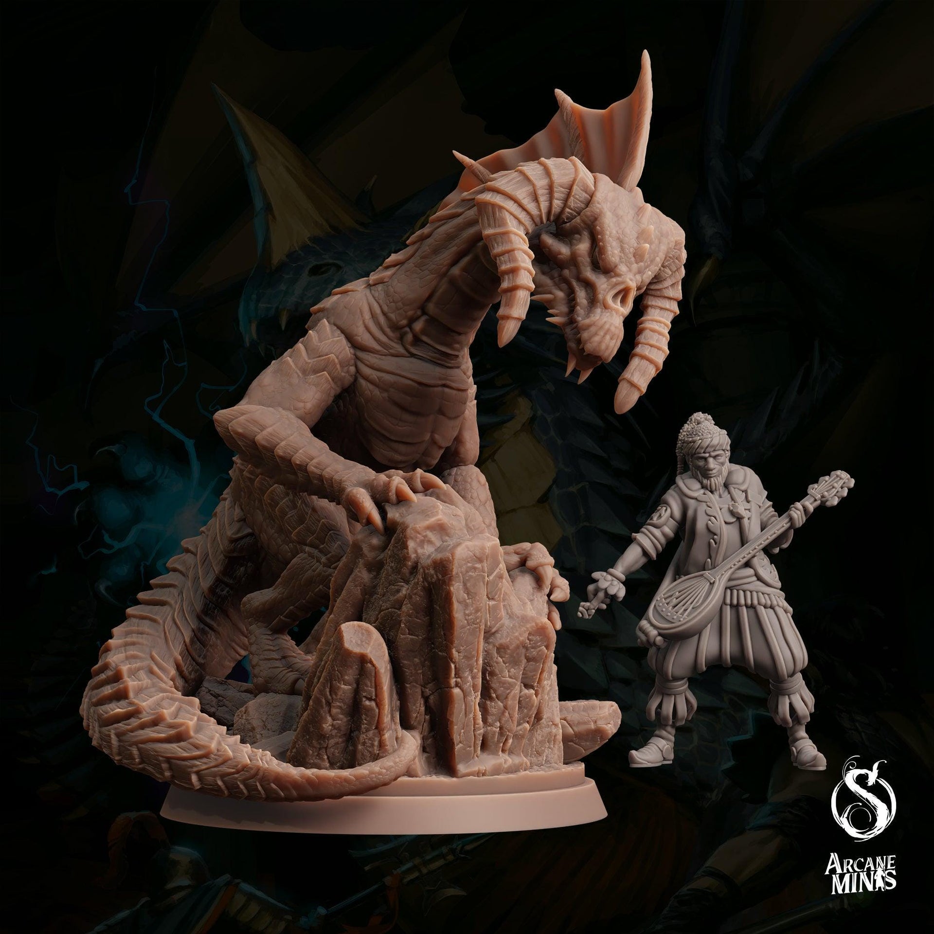 Drakkounds. Blake, Blue, Green, Red, and White Drakes - Sordane Publishing | 28mm and 32mm | Wargaming | DnD | Tabletop Roleplaying