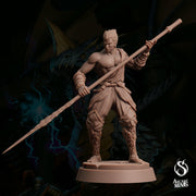Earth Elemdar Monk - Sordane Publishing | 28mm and 32mm | Wargaming | DnD | Tabletop Roleplaying