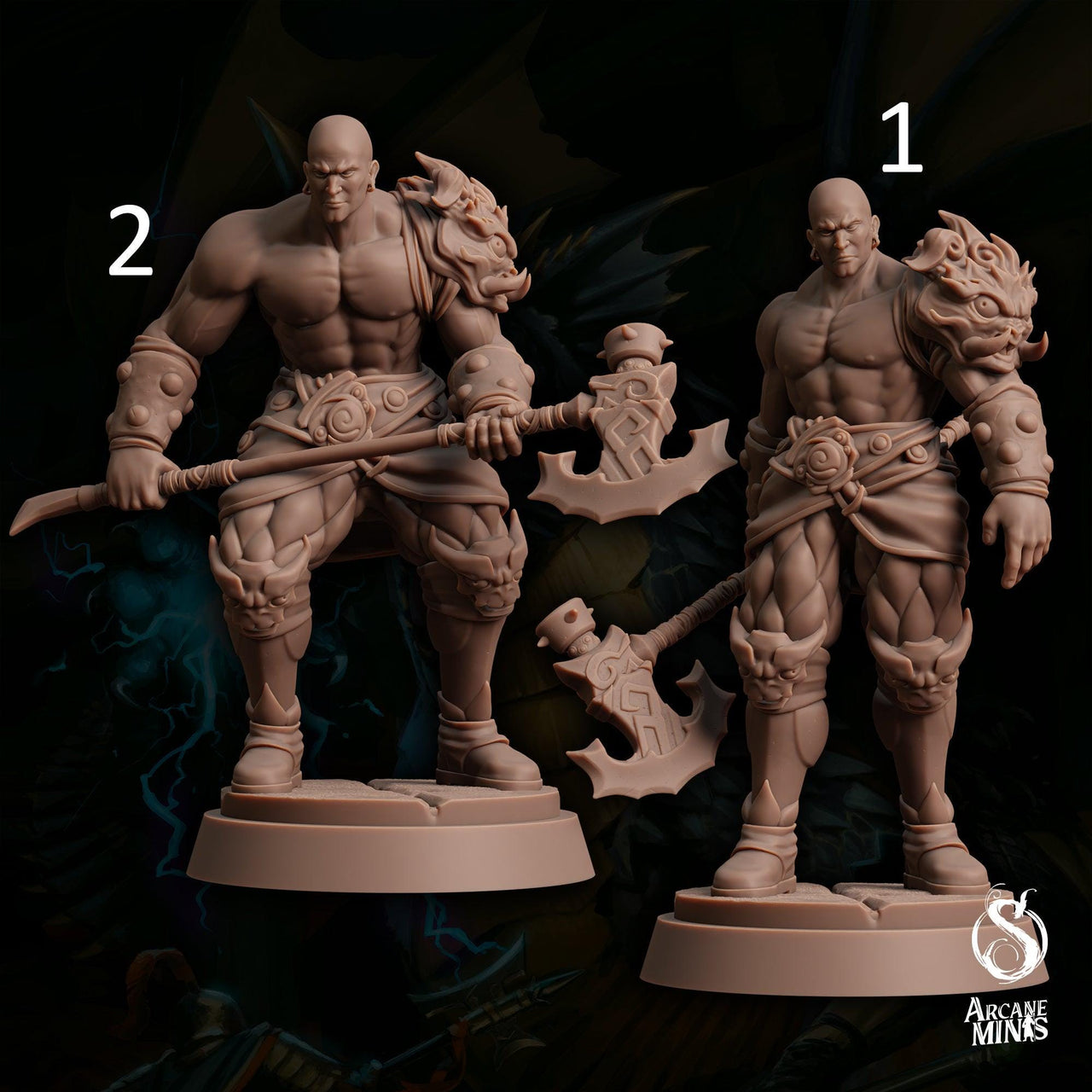 Earth Elemdar Barbarian - Sordane Publishing | 28mm and 32mm | Wargaming | DnD | Tabletop Roleplaying