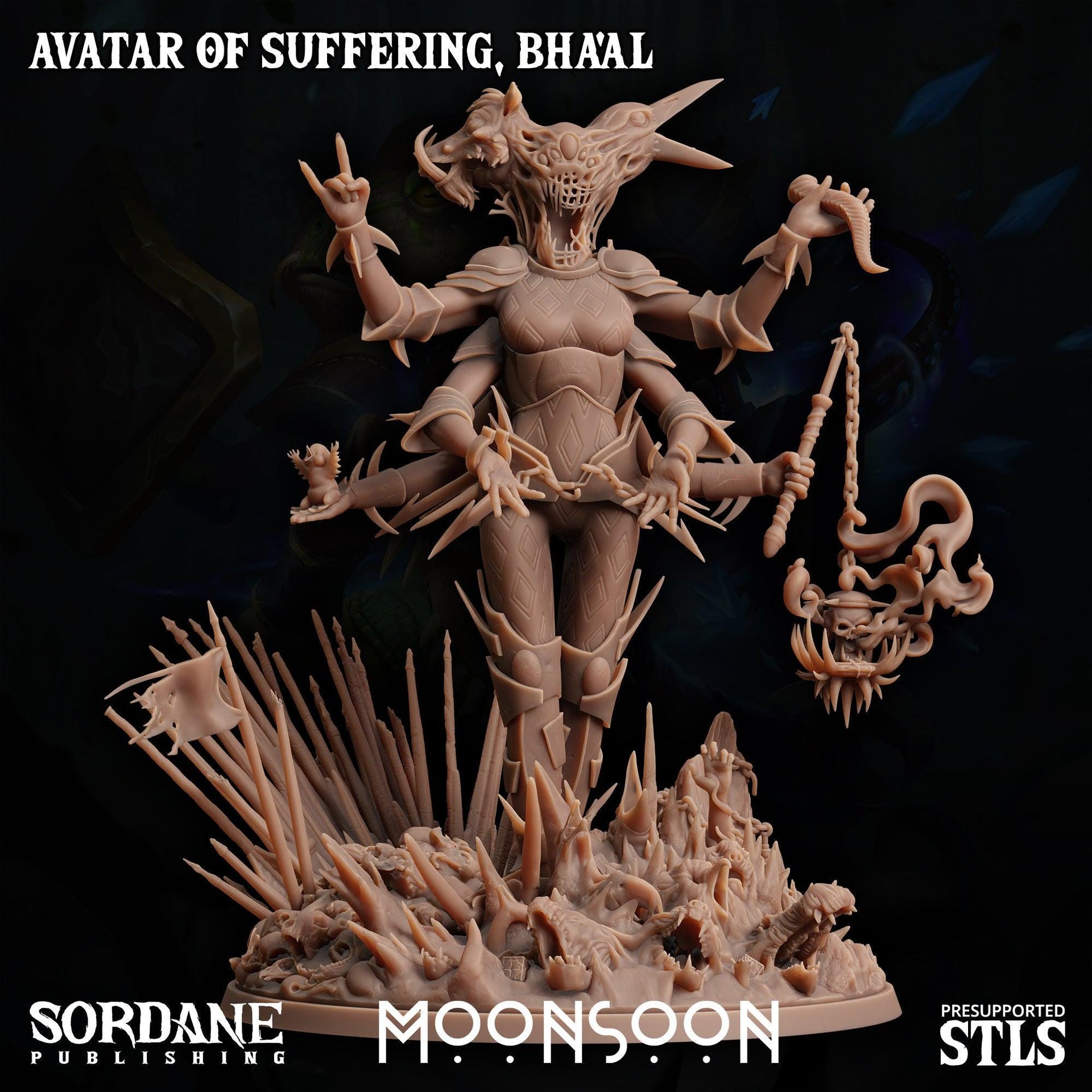Avatar of Suffering, Bhaal - Sordane Publishing | 28mm and 32mm | Wargaming | DnD | Tabletop Roleplaying