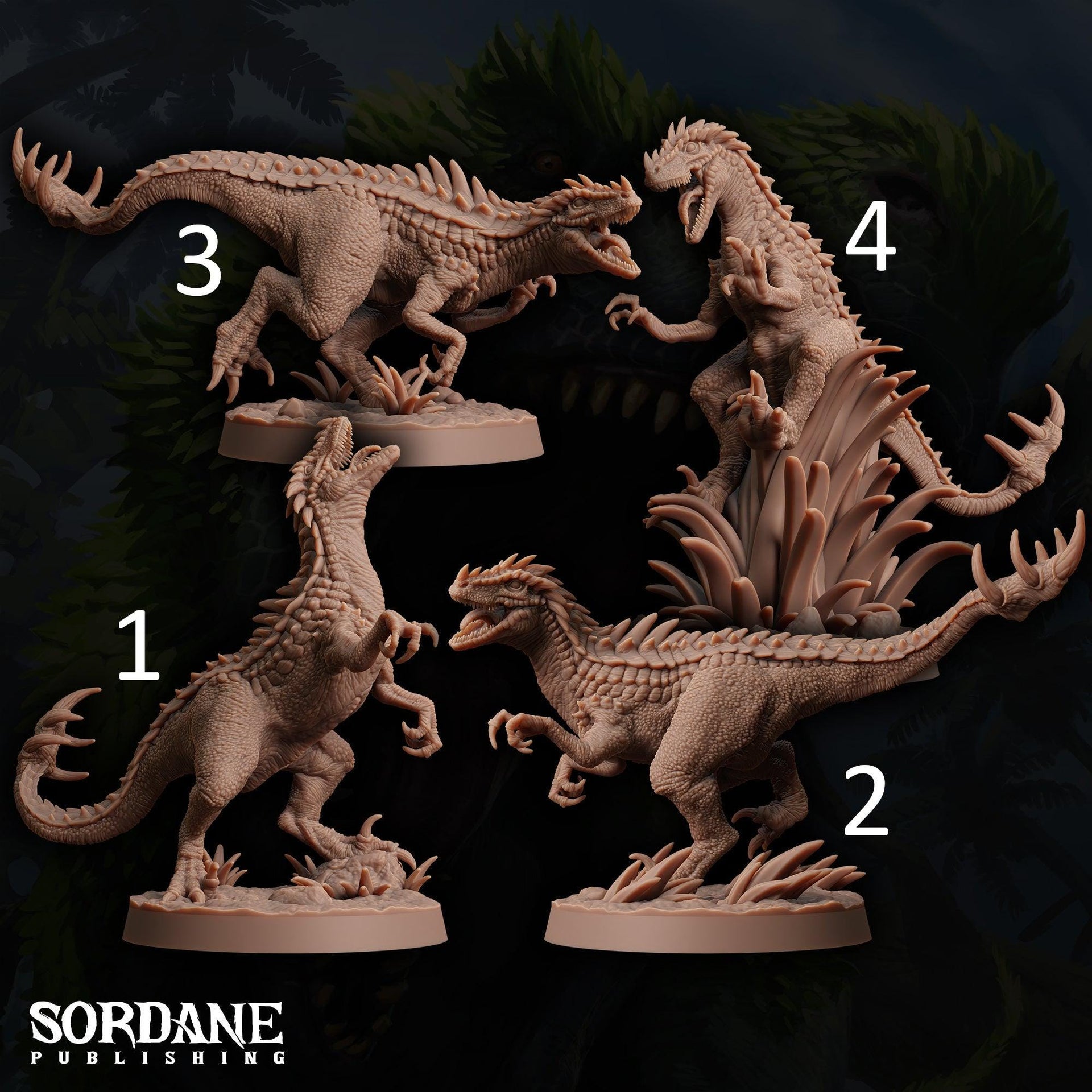 Ankyloraptors - Sordane Publishing | 28mm and 32mm | Wargaming | DnD | Tabletop Roleplaying