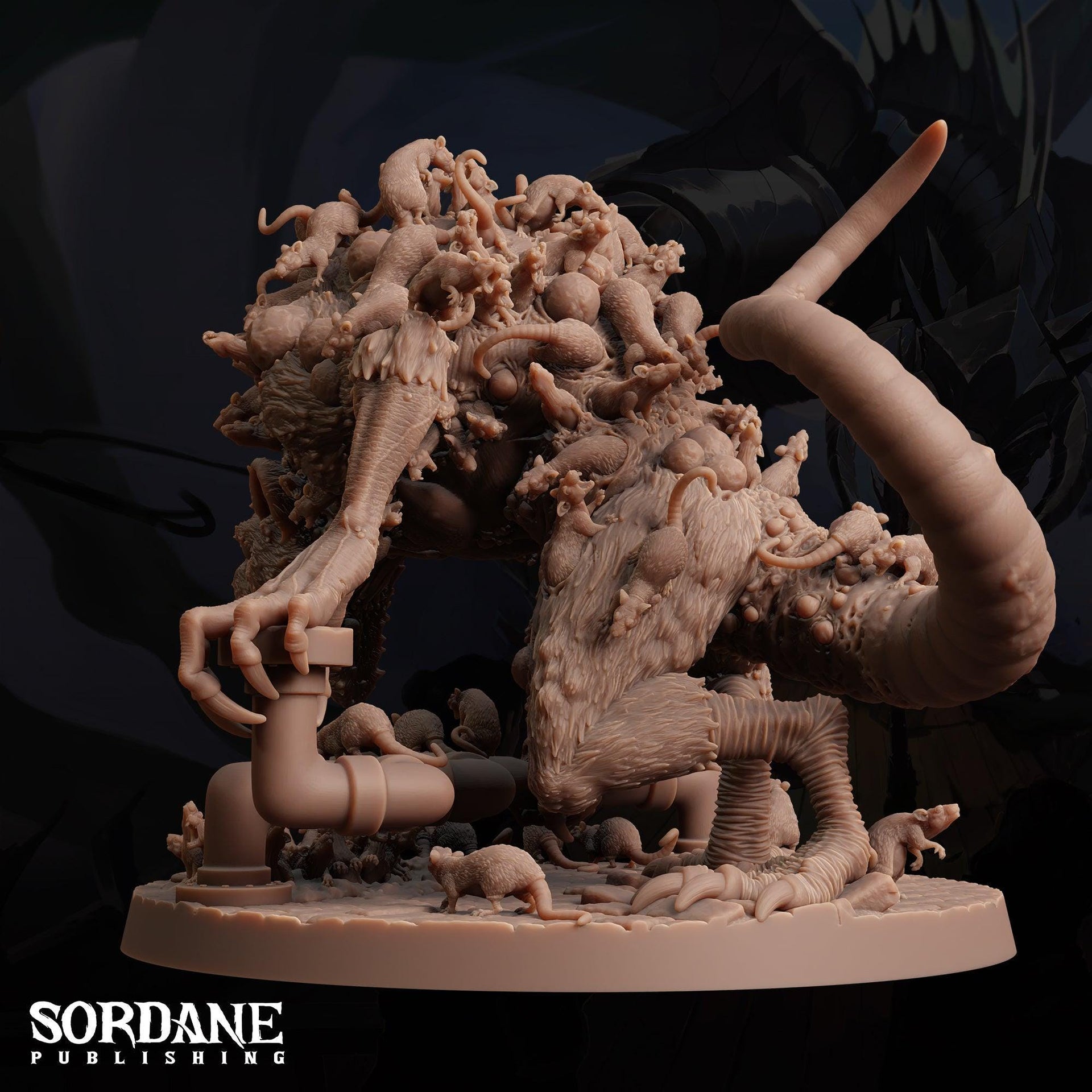 Chittering Amalgamate. Mutant Rat Swarm Abomination - Sordane Publishing | 28mm and 32mm | Wargaming | DnD | Tabletop Roleplaying