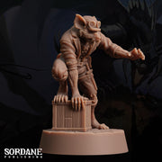 Wererat Scout - Sordane Publishing | 28mm and 32mm | Wargaming | DnD | Tabletop Roleplaying