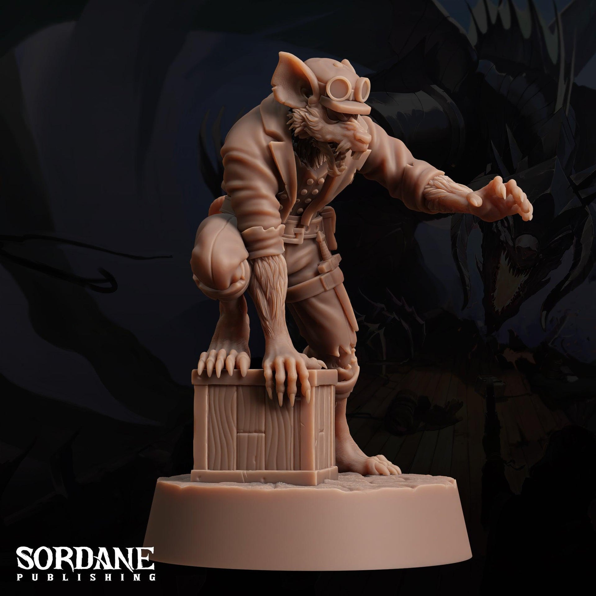 Wererat Scout - Sordane Publishing | 28mm and 32mm | Wargaming | DnD | Tabletop Roleplaying