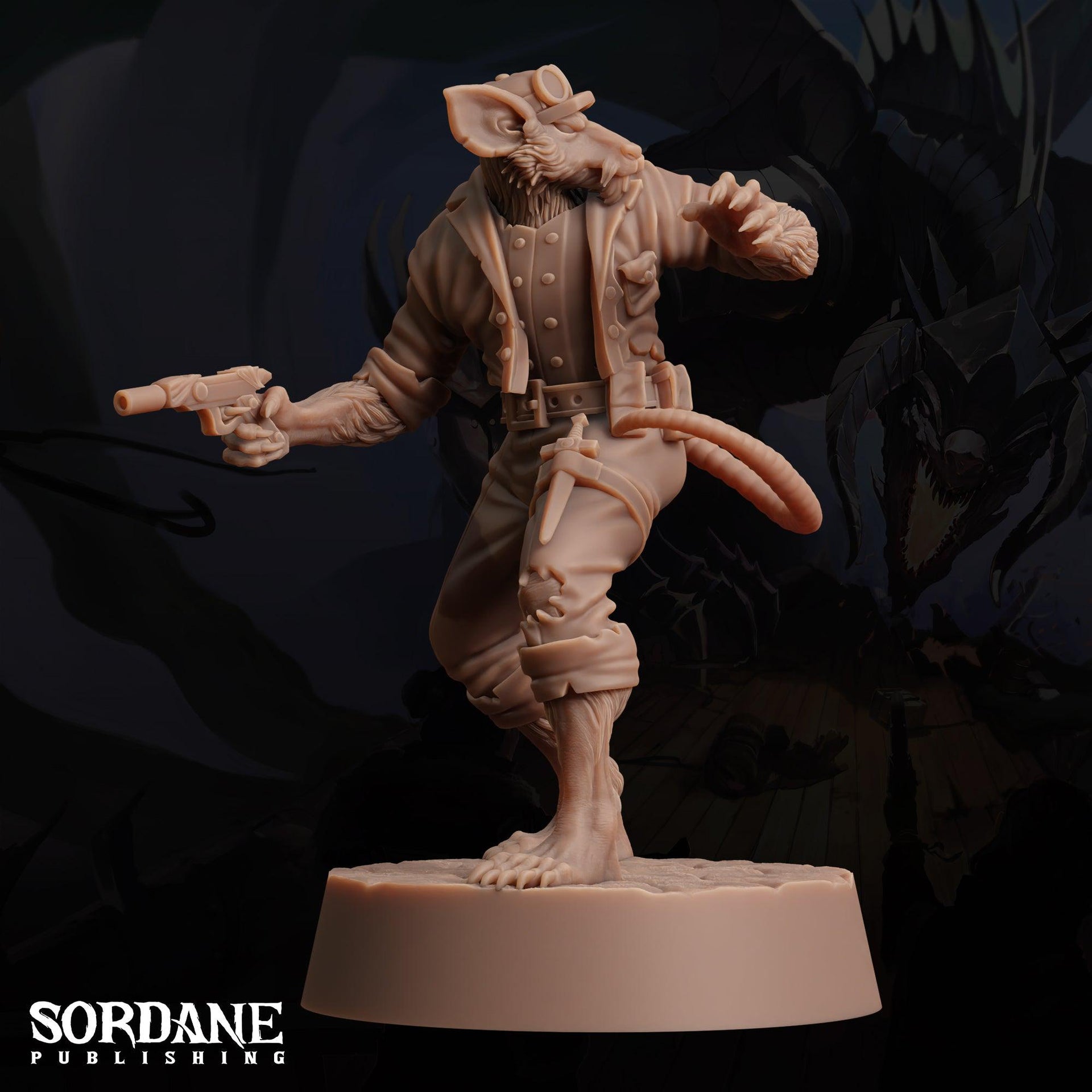 Wererat Scout - Sordane Publishing | 28mm and 32mm | Wargaming | DnD | Tabletop Roleplaying