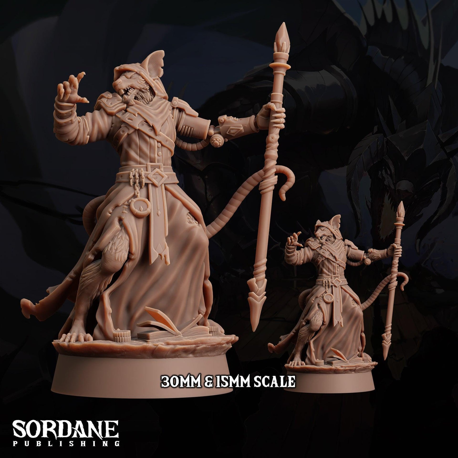 Wererat Overseer - Sordane Publishing | 28mm and 32mm | Wargaming | DnD | Tabletop Roleplaying