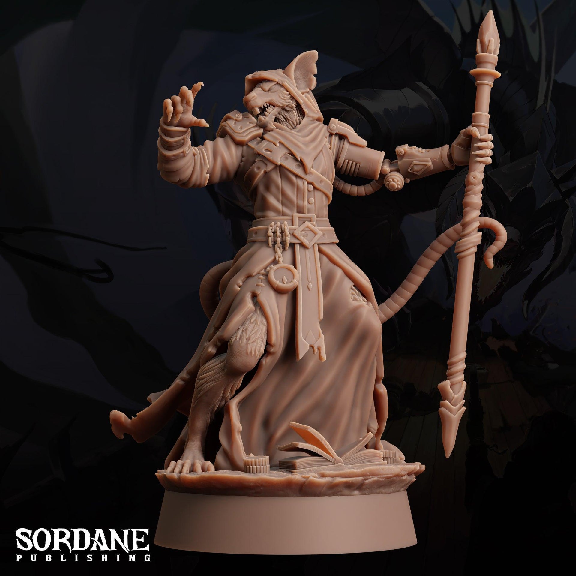Wererat Overseer - Sordane Publishing | 28mm and 32mm | Wargaming | DnD | Tabletop Roleplaying