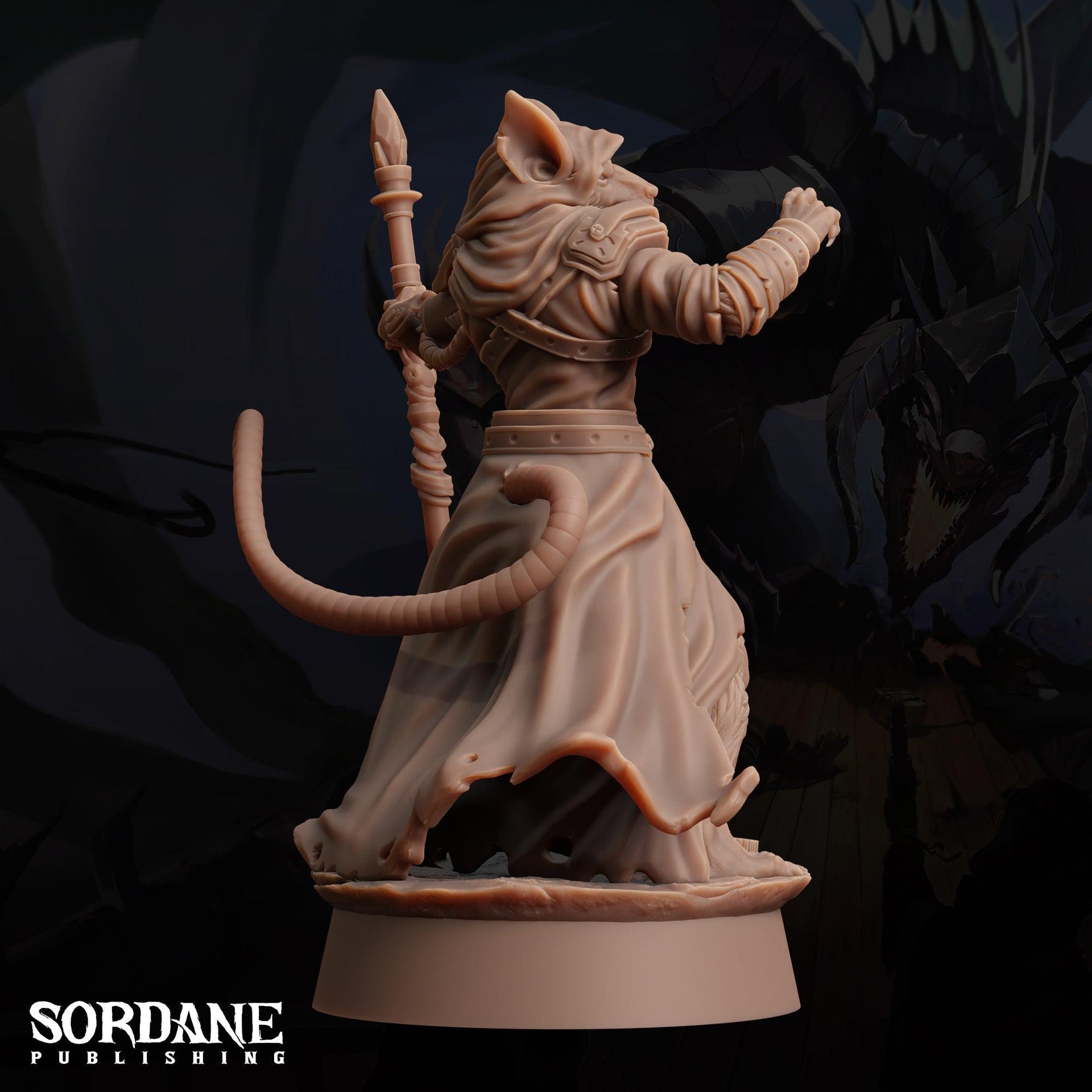 Wererat Overseer - Sordane Publishing | 28mm and 32mm | Wargaming | DnD | Tabletop Roleplaying