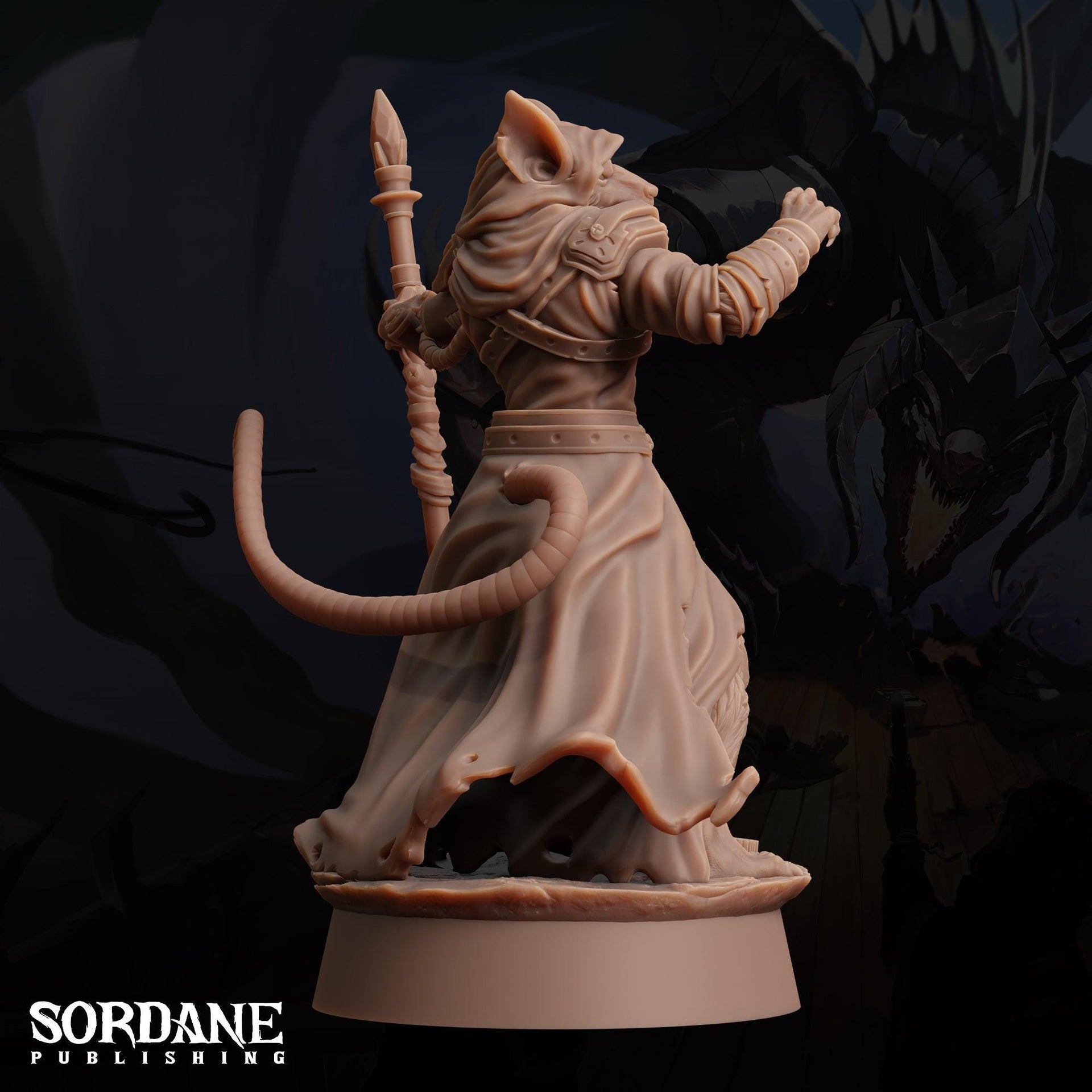 Wererat Overseer - Sordane Publishing | 28mm and 32mm | Wargaming | DnD | Tabletop Roleplaying