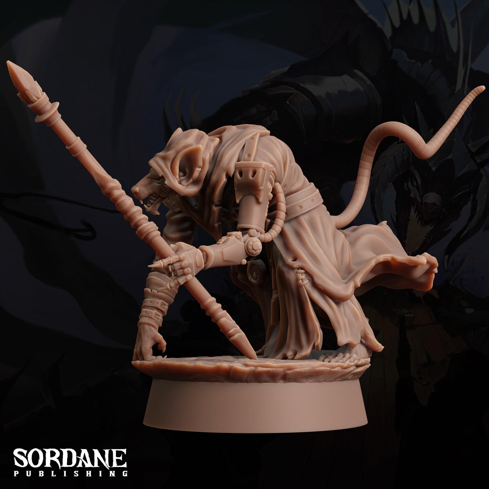 Wererat Overseer - Sordane Publishing | 28mm and 32mm | Wargaming | DnD | Tabletop Roleplaying