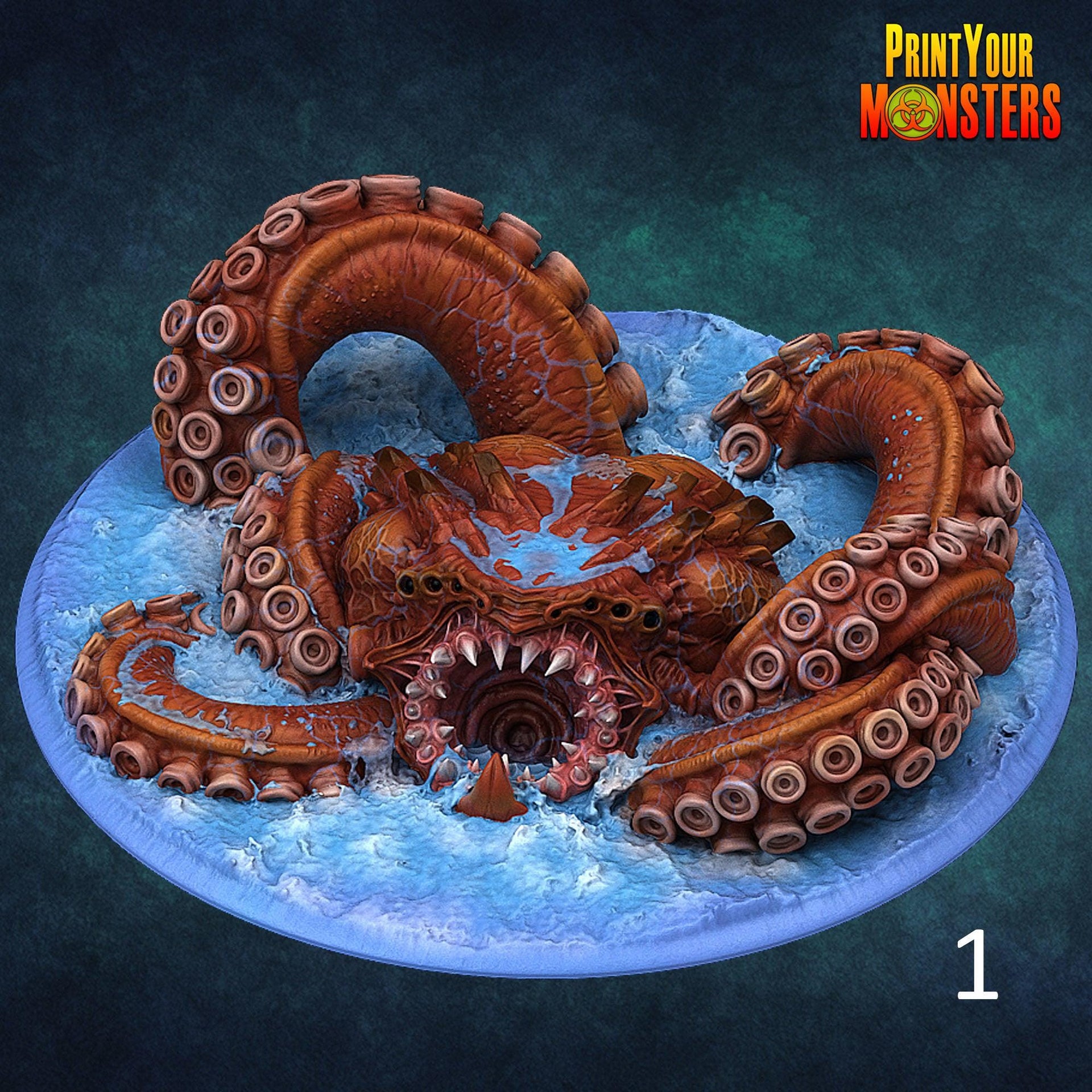 Kraken Kaiju - Print Your Monsters | 28mm and 32mm | Wargaming | DnD | Tabletop Roleplaying