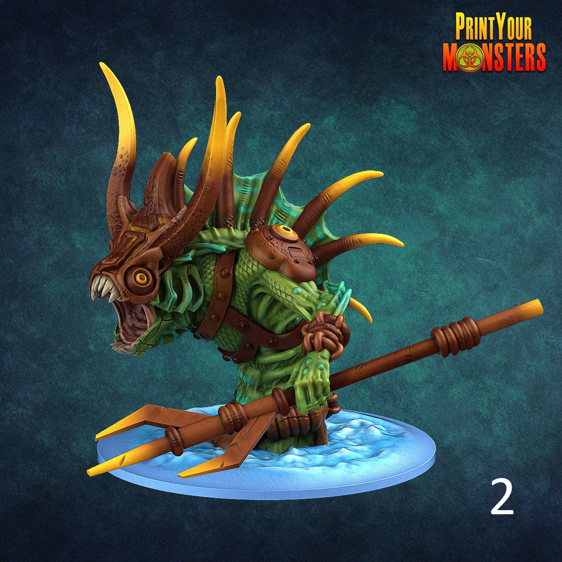 Fishmen - Print Your Monsters | 28mm and 32mm | Wargaming | DnD | Tabletop Roleplaying