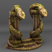 Snake God Portal - Print Your Monsters, Fantastic Portals | 28mm and 32mm | Wargaming | DnD | Tabletop Roleplaying
