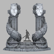 Snake God Portal - Print Your Monsters, Fantastic Portals | 28mm and 32mm | Wargaming | DnD | Tabletop Roleplaying