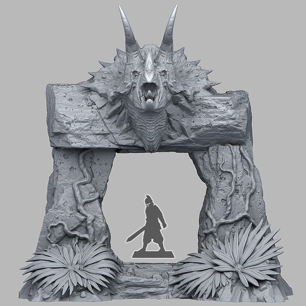 Jurassic Portal - Print Your Monsters, Fantastic Portals | 28mm and 32mm | Wargaming | DnD | Tabletop Roleplaying