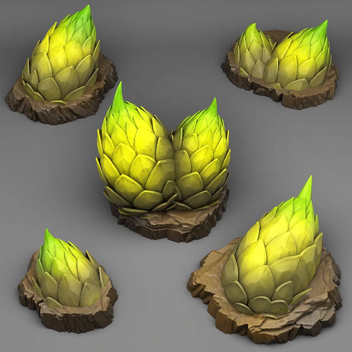 Dragon Spiked Eggs - Fantastic Plants and Rocks | 28mm and 32mm | Wargaming | DnD | Tabletop Roleplaying