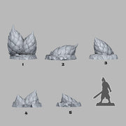 Dragon Spiked Eggs - Fantastic Plants and Rocks | 28mm and 32mm | Wargaming | DnD | Tabletop Roleplaying