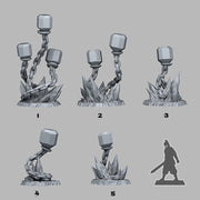 Underdark Crystal Lights - Fantastic Plants and Rocks | 28mm and 32mm | Wargaming | DnD | Tabletop Roleplaying