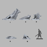 Old Creature Bones - Fantastic Plants and Rocks | 28mm and 32mm | Wargaming | DnD | Tabletop Roleplaying