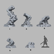 Runeknot Pillars - Fantastic Plants and Rocks | 28mm and 32mm | Wargaming | DnD | Tabletop Roleplaying