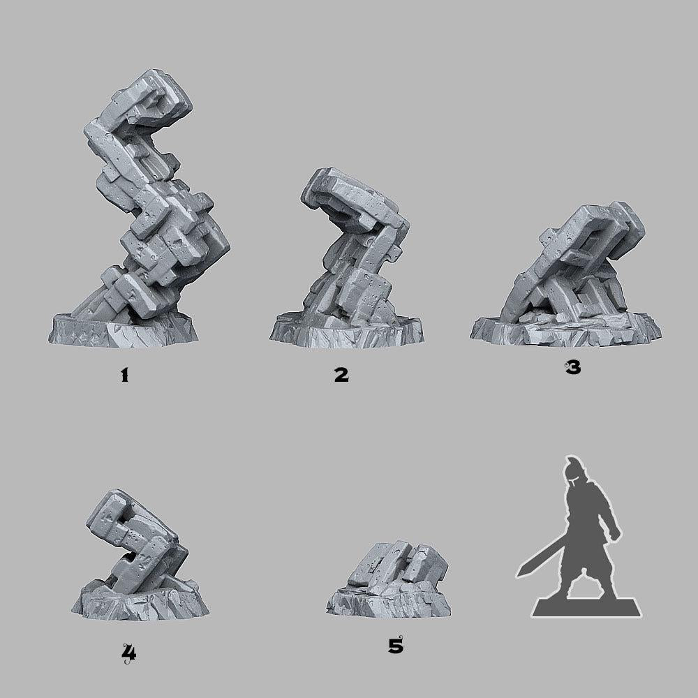 Runeknot Pillars - Fantastic Plants and Rocks | 28mm and 32mm | Wargaming | DnD | Tabletop Roleplaying