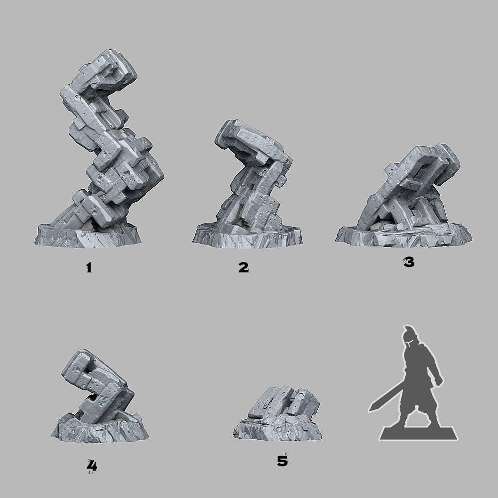 Runeknot Pillars - Fantastic Plants and Rocks | 28mm and 32mm | Wargaming | DnD | Tabletop Roleplaying