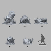 Runic Stones - Fantastic Plants and Rocks | 28mm and 32mm | Wargaming | DnD | Tabletop Roleplaying