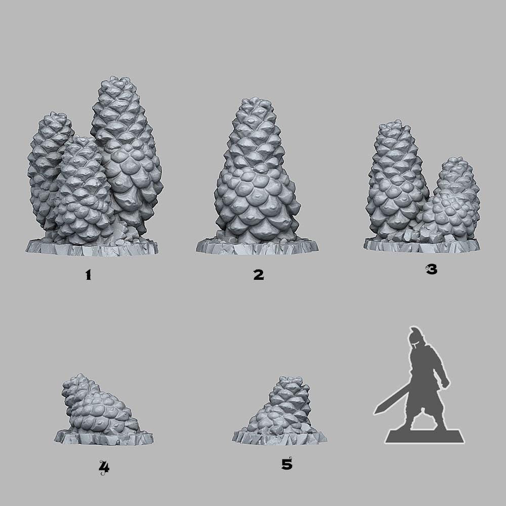 Pinecones Aberation - Fantastic Plants and Rocks | 28mm and 32mm | Wargaming | DnD | Tabletop Roleplaying