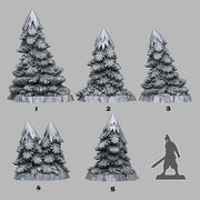Pine Trees - Fantastic Plants and Rocks | 28mm and 32mm | Wargaming | DnD | Tabletop Roleplaying