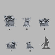 Mystical Night Flowers - Fantastic Plants and Rocks | 28mm and 32mm | Wargaming | DnD | Tabletop Roleplaying