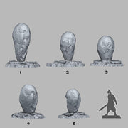 Mystical Ice Rocks - Fantastic Plants and Rocks | 28mm and 32mm | Wargaming | DnD | Tabletop Roleplaying