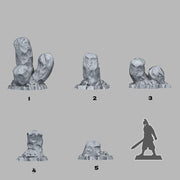 Cactus from Mars - Fantastic Plants and Rocks | 28mm and 32mm | Wargaming | DnD | Tabletop Roleplaying