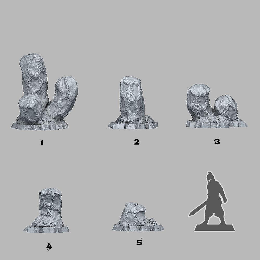 Cactus from Mars - Fantastic Plants and Rocks | 28mm and 32mm | Wargaming | DnD | Tabletop Roleplaying