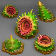 Carnivorous Husk Spikes - Fantastic Plants and Rocks | 28mm and 32mm | Wargaming | DnD | Tabletop Roleplaying