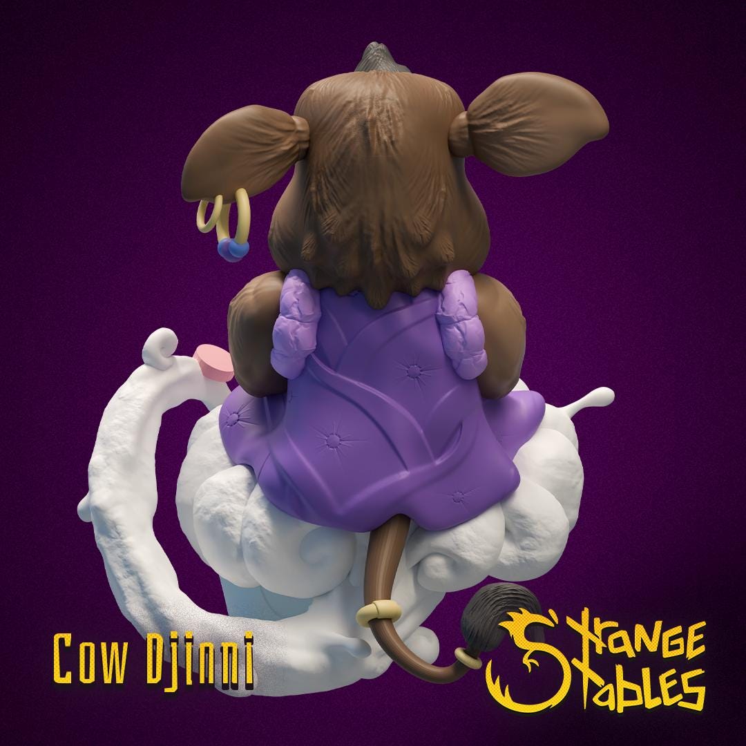 Cow Djinni. Milk Elemental - Strange Stables | 28mm and 32mm | Wargaming | DnD | Tabletop Roleplaying