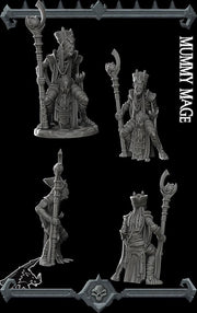 Mummy Mage - Rocket Pig Games | 28mm and 32mm | Wargaming | DnD | Tabletop Roleplaying