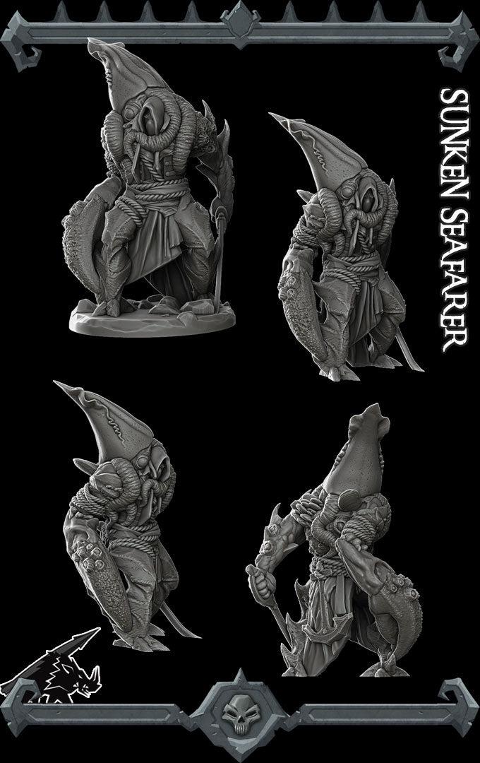 Sunken Seafarer - Rocket Pig Games | 28mm and 32mm | Wargaming | DnD | Tabletop Roleplaying