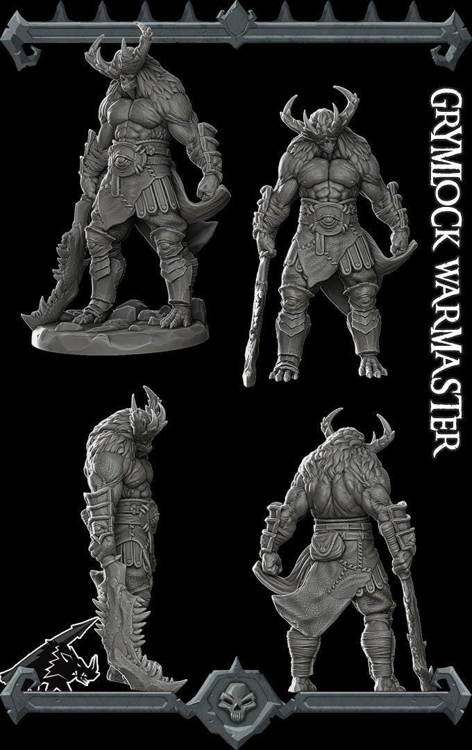 Grymlock Warmaster - Rocket Pig Games | 28mm and 32mm | Wargaming | DnD | Tabletop Roleplaying