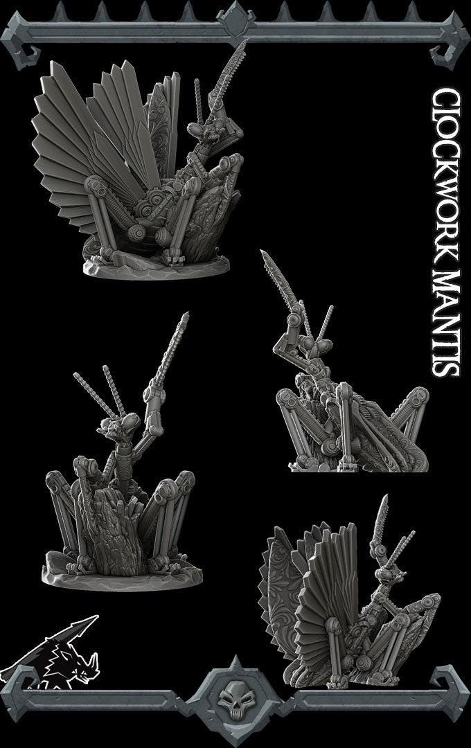 Clockwork Mantis - Rocket Pig Games | 28mm and 32mm | Wargaming | DnD | Tabletop Roleplaying
