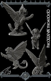 Clockwork Manticore - Rocket Pig Games | 28mm and 32mm | Wargaming | DnD | Tabletop Roleplaying