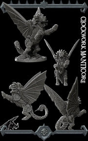 Clockwork Manticore - Rocket Pig Games | 28mm and 32mm | Wargaming | DnD | Tabletop Roleplaying