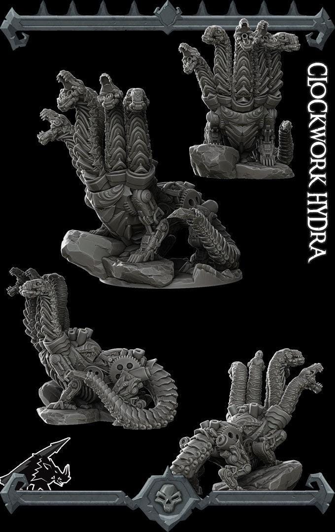 Clockwork Hydra - Rocket Pig Games | 28mm and 32mm | Wargaming | DnD | Tabletop Roleplaying