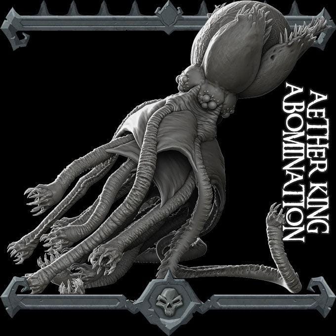 Aether king abomination, Psychic Space Octopus - Rocket Pig Games | 28mm and 32mm | Wargaming | DnD | Tabletop Roleplaying