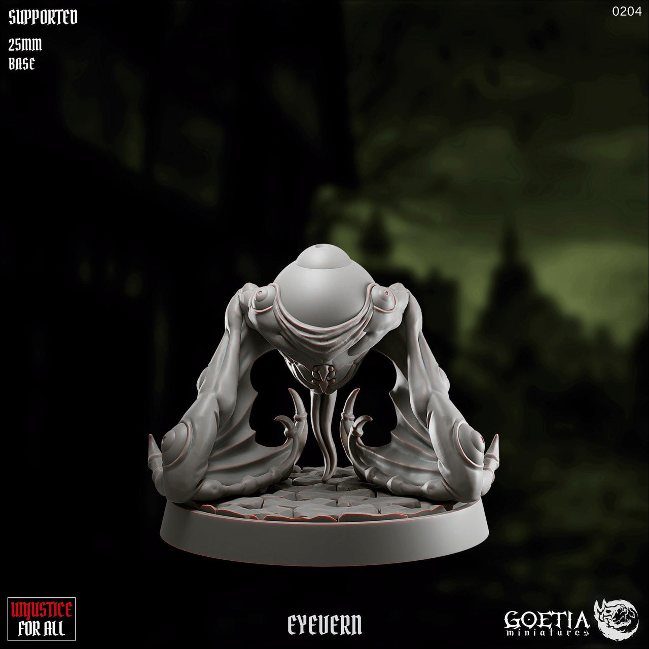 Eyevern, Bat Alien - Goetia Miniatures | 28mm and 32mm | Wargaming | DnD | Tabletop Roleplaying